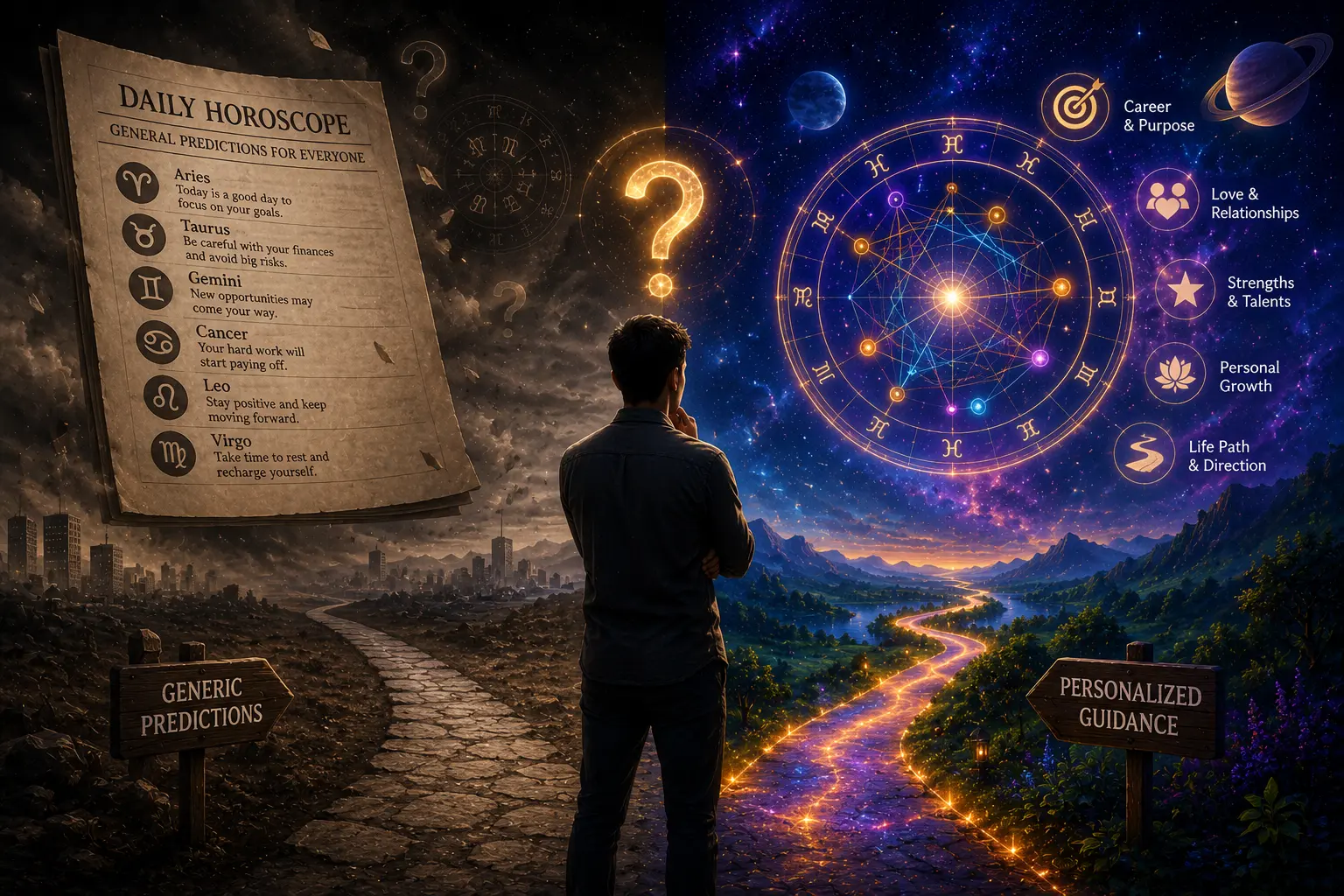 Daily Horoscope vs Personalized Astrology: What's the Difference?